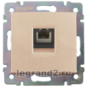 Розетка телефонная RJ-11 4 контакта 1 коннектор Legrand Valena (слоновая кость) Розетка телефонная RJ-11 4 контакта 1 коннектор Legrand Valena (слоновая кость)