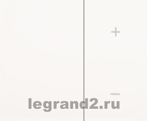 Лицевая панель для кнопочного светорегулятора Legrand (белый) Лицевая панель для кнопочного светорегулятора Legrand (белый)