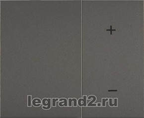 Лицевая панель для кнопочного светорегулятора Legrand (темная бронза) Лицевая панель для кнопочного светорегулятора Legrand (темная бронза)