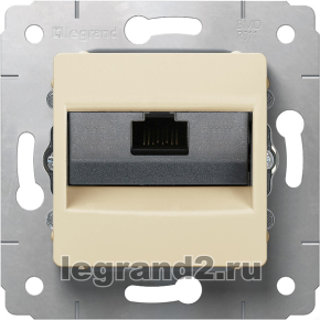 Розетка RJ45 Кат.5e UTP Legrand Cariva (слоновая кость) Розетка RJ45 Кат.5e UTP Legrand Cariva (слоновая кость)