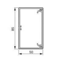 Кабель-канал Classic 85x50 мм, 1 секция, крышка 75 мм (белый) Кабель-канал Classic 85x50 мм, 1 секция, крышка 75 мм (белый)