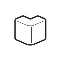Внешний угол 40x40 мм (белый) Внешний угол 40x40 мм (белый)