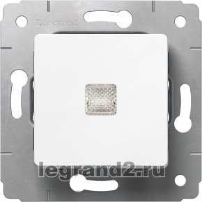 Кнопка с подсветкой 10A Legrand Cariva (белая) Кнопка с подсветкой 10A Legrand Cariva (белая)