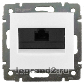 Розетка RJ45 1 выход Кат.5e UTP Legrand Valena (белая) монтаж на винтах Розетка RJ45 1 выход Кат.5e UTP Legrand Valena (белая) монтаж на винтах