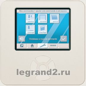 Лицевая панель Celiane для модуля управления сценариями PLC/ИК с сенсорным экраном, слоновая кость Лицевая панель Celiane для модуля управления сценариями PLC/ИК с сенсорным экраном, слоновая кость