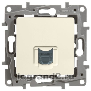 Розетка RJ45 Кат.6 UTP Legrand Etika (слоновая кость) Розетка RJ45 Кат.6 UTP Legrand Etika (слоновая кость)