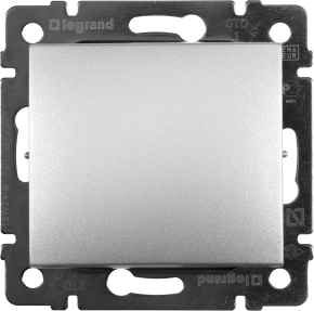 Кнопка 10A 230В Legrand Valena (алюминий) Кнопка 10A 230В Legrand Valena (алюминий)