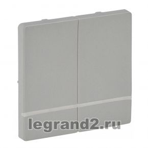 Valena LIFE MyHome Play Zigbee. Лицевая панель для выключателя-радиоприемника 2-канального.Алюминий Valena LIFE MyHome Play Zigbee. Лицевая панель для выключателя-радиоприемника 2-канального.Алюминий