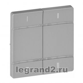 Valena LIFE MyHome Play Zigbee. Лицевая панель для 4-сценарного радиоуправляющего устройства.Алюминий Valena LIFE MyHome Play Zigbee. Лицевая панель для 4-сценарного радиоуправляющего устройства.Алюминий