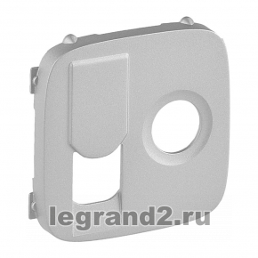 Valena ALLURE.Лицевая панель розетки TV-RJ45.Алюминий Valena ALLURE.Лицевая панель розетки TV-RJ45.Алюминий