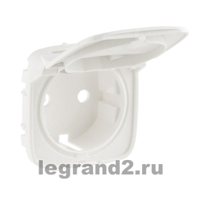 Valena ALLURE.Лицевая панель розетки 2К+З с крышкой.Жемчуг Valena ALLURE.Лицевая панель розетки 2К+З с крышкой.Жемчуг