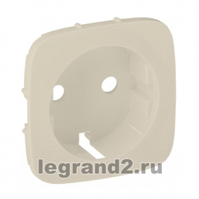 Valena ALLURE.Лицевая панель розетки 2К+З.Слоновая кость Valena ALLURE.Лицевая панель розетки 2К+З.Слоновая кость