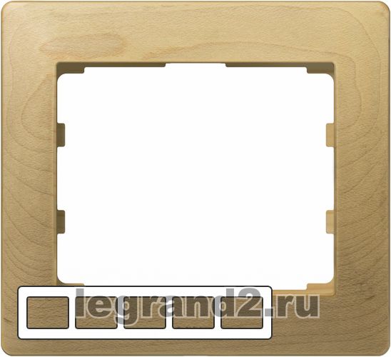 Рамка деревянная Galea Life на 5 постов горизонтальная (клён) Рамка деревянная Galea Life на 5 постов горизонтальная (клён)