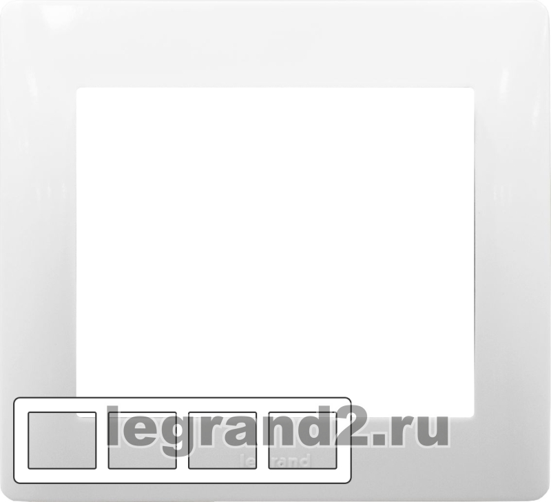 Рамка Galea Life 4 поста горизонтальная (белая) Рамка Galea Life 4 поста горизонтальная (белая)