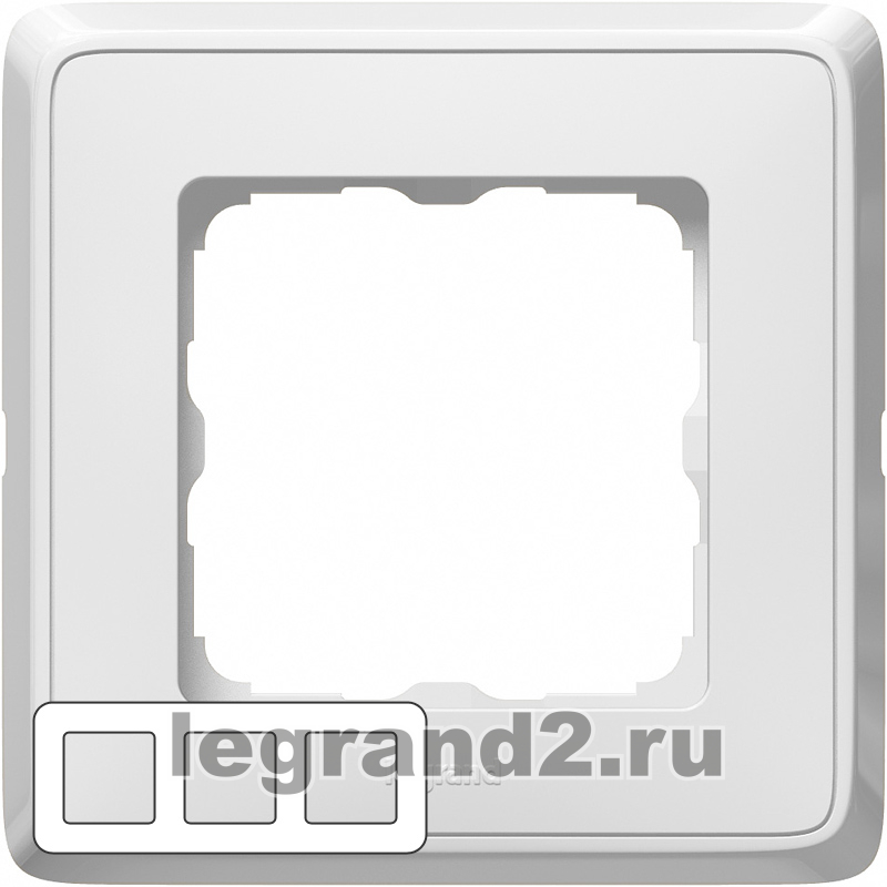 Рамка Cariva на 3 поста (белая) Рамка Cariva на 3 поста (белая)