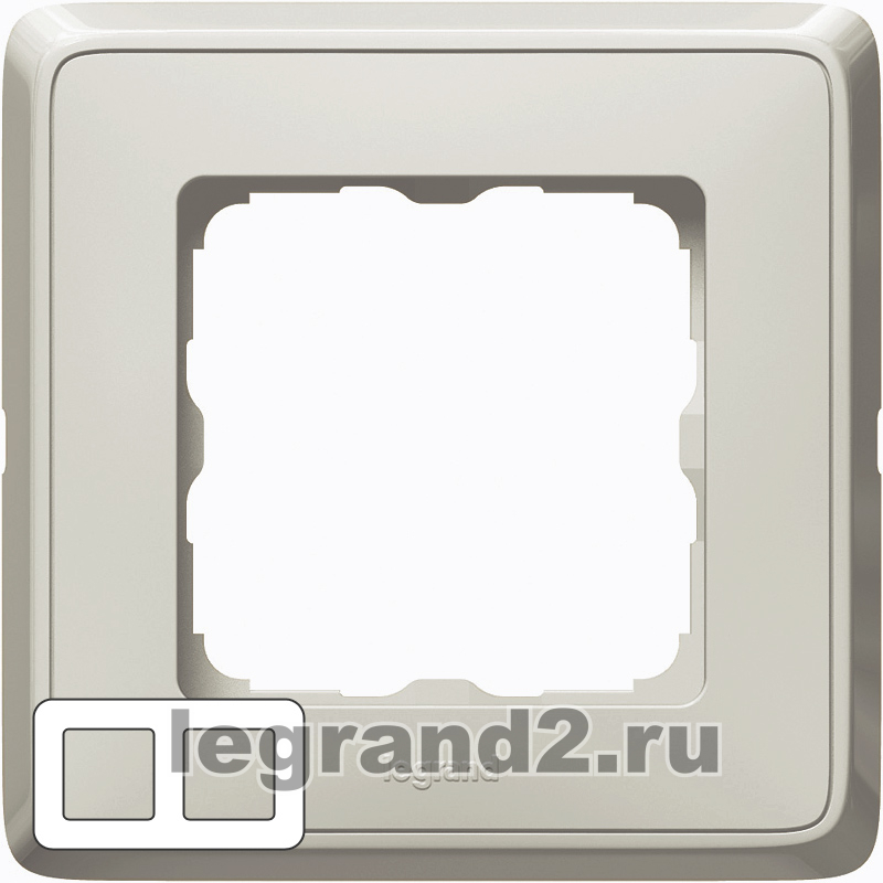 Рамки Cariva на 2 поста (песок) Рамки Cariva на 2 поста (песок)