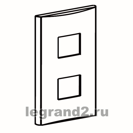 Anam Legrand Zunis Рамка одинарная, 2 модуля (белый) Anam Legrand Zunis Рамка одинарная, 2 модуля (белый)