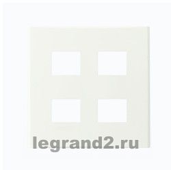 Anam Legrand Zunis Рамка двойная, 4 модуля (белый) Anam Legrand Zunis Рамка двойная, 4 модуля (белый)