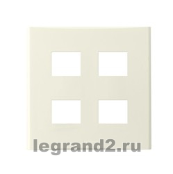 Anam Legrand Zunis Рамка двойная, 4 модуля (бежевый) Anam Legrand Zunis Рамка двойная, 4 модуля (бежевый)