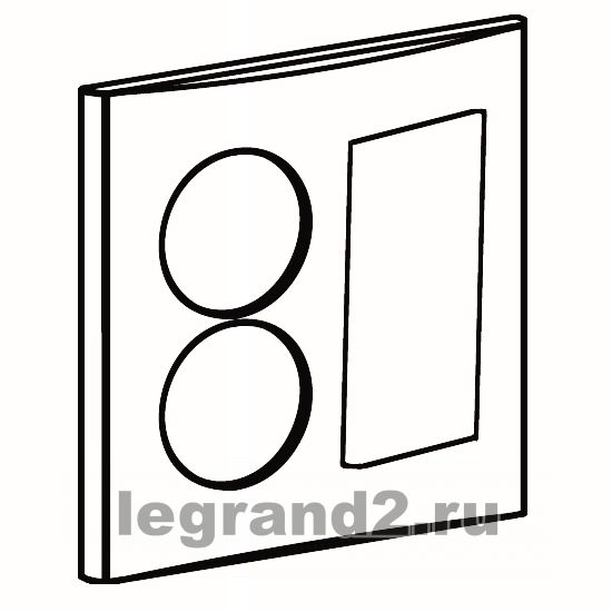 Anam Legrand Zunis Рамка для блока розетки 2-ой + суппорта на 3 модуля (белый) Anam Legrand Zunis Рамка для блока розетки 2-ой + суппорта на 3 модуля (белый)