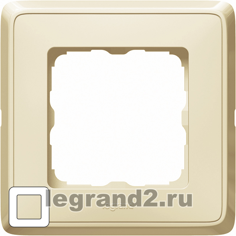 Рамка Cariva на 1 пост (слоновая кость) Рамка Cariva на 1 пост (слоновая кость)