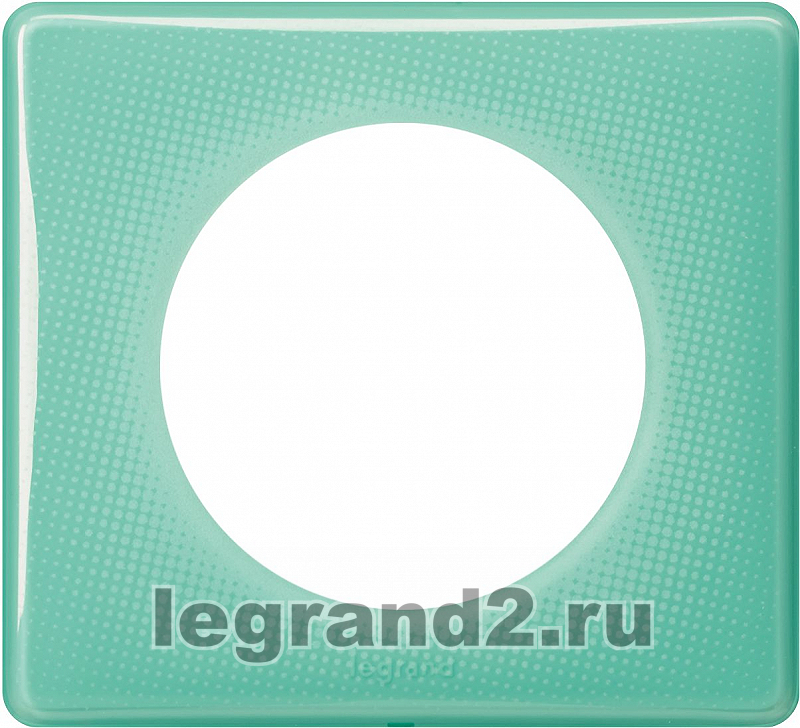 Рамка одноместная Legrand Celiane (бирюзовый муар) Рамка одноместная Legrand Celiane (бирюзовый муар)