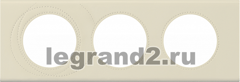 CLN2 Рамка трехместная Legrand Celiane (кожа макиато) CLN2 Рамка трехместная Legrand Celiane (кожа макиато)