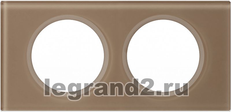 CLN2 Рамка двухместная Legrand Celiane (смальта мокка) CLN2 Рамка двухместная Legrand Celiane (смальта мокка)