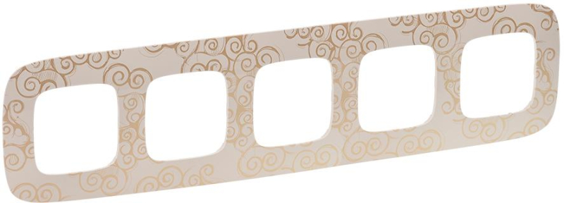 Рамка Valena Allure - Нарцисс золото - пятиместная Рамка Valena Allure - Нарцисс золото - пятиместная