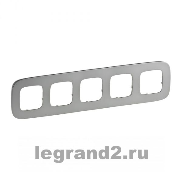Рамка Valena Allure - Полированная сталь - пятиместная Рамка Valena Allure - Полированная сталь - пятиместная