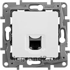 Розетка RJ45 Кат.5 UTP Legrand Etika (белая) Розетка RJ45 Кат.5 UTP Legrand Etika (белая)
