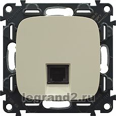Розетка RJ45 Кат.6 UTP Valena Allure (слоновая кость) Розетка RJ45 Кат.6 UTP Valena Allure (слоновая кость)