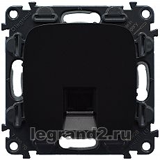 Розетка RJ45 Кат.6 UTP Valena Allure (антрацит) Розетка RJ45 Кат.6 UTP Valena Allure (антрацит)