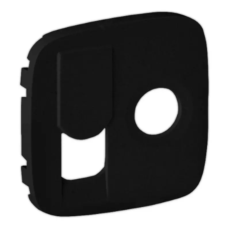 Valena ALLURE.Лицевая панель розетки TV-RJ45.Антрацит Valena ALLURE.Лицевая панель розетки TV-RJ45.Антрацит