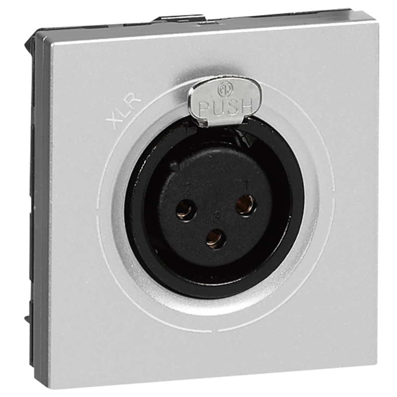 Mosaic розетка XLR 1М алю Mosaic розетка XLR 1М алю