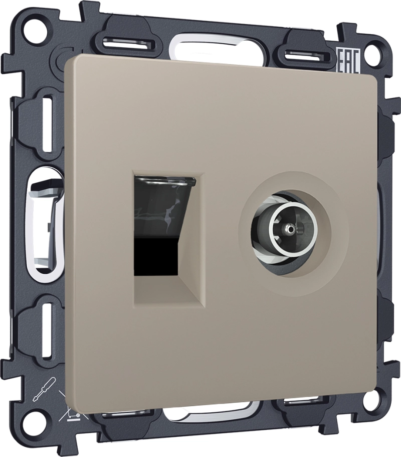  TV  +  RJ-45 CAT6 Ambrella ALFA (- )