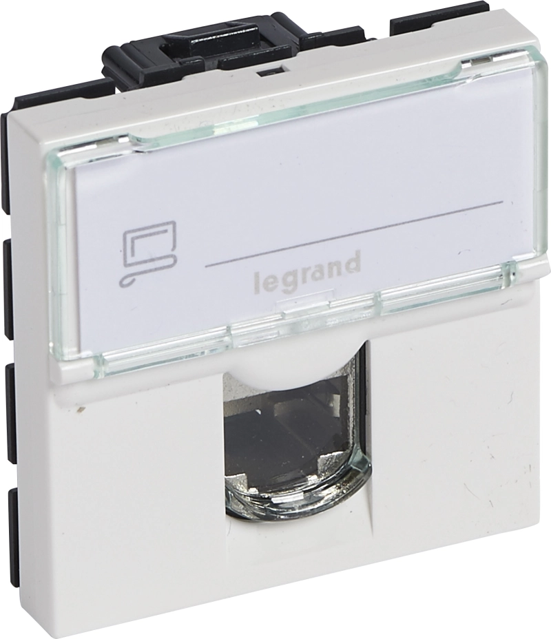 Розетка компьютерная Mosaic RJ45 (Кат.6 10Gbit FTP/STP LCS) 2 модуля Розетка компьютерная Mosaic RJ45 (Кат.6 10Gbit FTP/STP LCS) 2 модуля