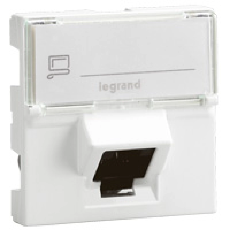 Розетка информационная Legrand Mosaic (белый) Розетка информационная Legrand Mosaic (белый)