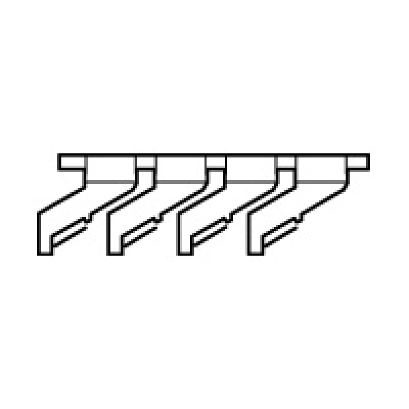 Суппорт д/4 шин (630А), 25х5, 32х5, 63х5мм Суппорт д/4 шин (630А), 25х5, 32х5, 63х5мм