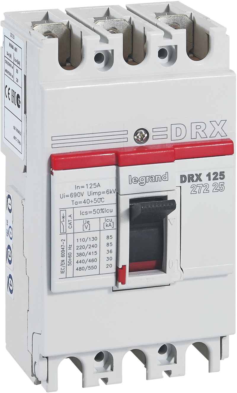 DRX125 MT 125A 3П 36kA DRX125 MT 125A 3П 36kA