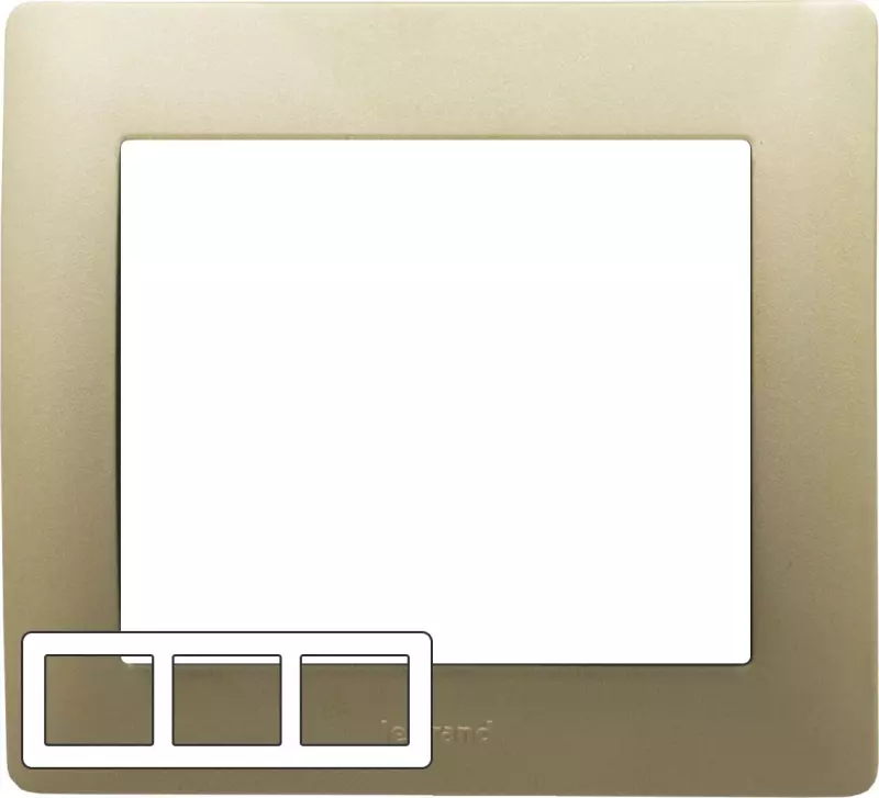 Рамка Legrand DIY Galea Life 3-я гориз (Титан) Рамка Legrand DIY Galea Life 3-я гориз (Титан)