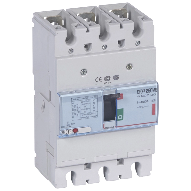 DPX? 250ER - МОТОР 3P 200A 36kA DPX? 250ER - МОТОР 3P 200A 36kA