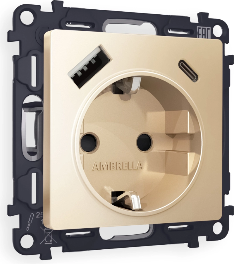     ALFA MA610010  2USB A+C 20W 3000mA ( ) 180-220V/50Hz (5V3A, 9V2.22A, 12V1.66A)     16A-250V 50Hz 2P+E QUANT (AP6100, VM160)