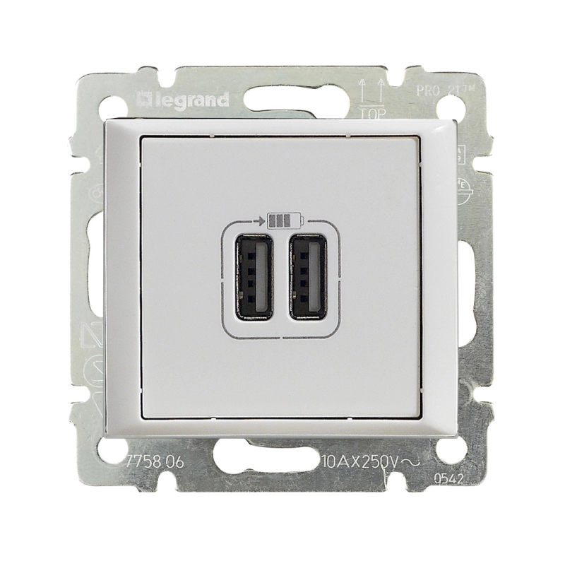 Legrand DIY Valena Бел Розетка 2-ая USB Legrand DIY Valena Бел Розетка 2-ая USB
