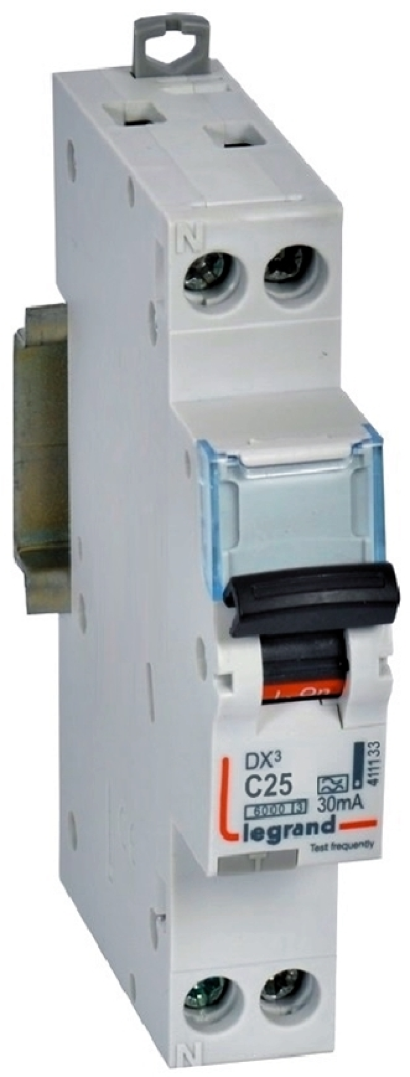 Дифференциальный автомат (АВДТ) Legrand DX3 - 1P+N - 25A - A - 30mA - тип C - 6kA Дифференциальный автомат (АВДТ) Legrand DX3 - 1P+N - 25A - A - 30mA - тип C - 6kA
