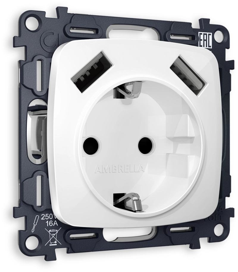     OMEGA MO109010   2USB A+A 18W 3000mA ( ) 180-220V/50Hz (5V3A, 9V2A, 12V1.5A)     16A-250V 50Hz 2P+E QUANT (OP1090, VM155)