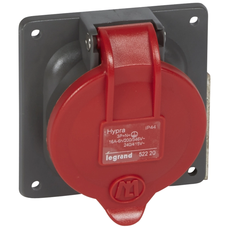 Роз.встр.Hyp IP44 3К+H+З 400v 16А Роз.встр.Hyp IP44 3К+H+З 400v 16А