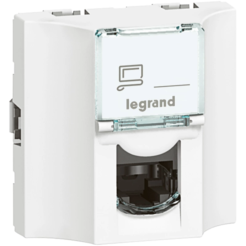 Розетка информационная Legrand Mosaic (белый) Розетка информационная Legrand Mosaic (белый)