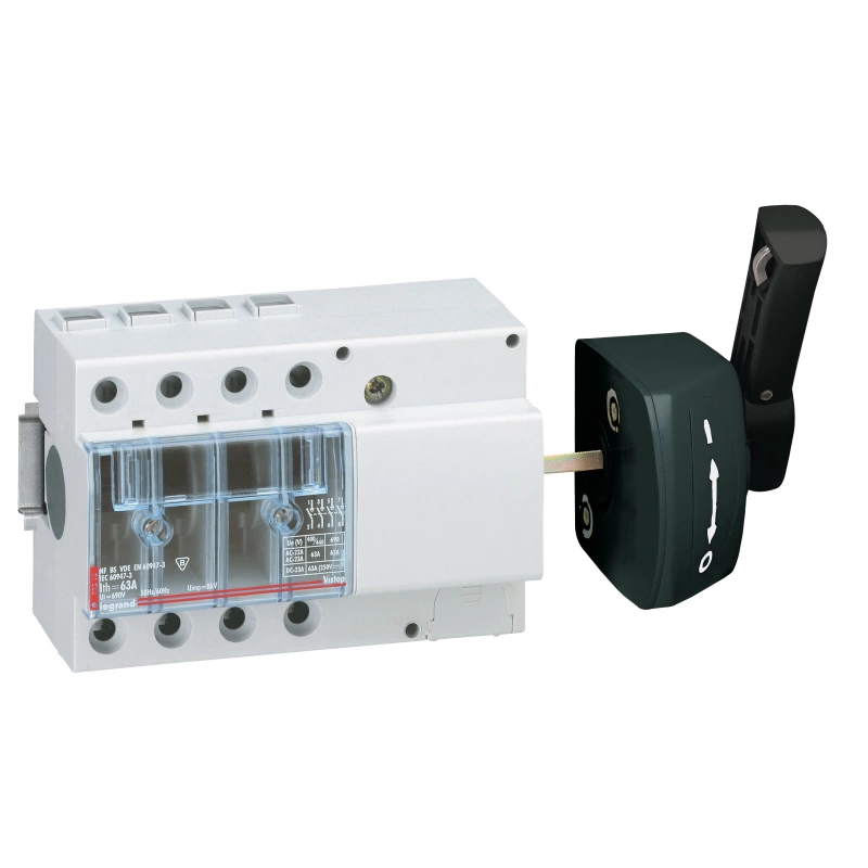 Выкл.VISTOP 4P 63A боков. с красной рукояткой Выкл.VISTOP 4P 63A боков. с красной рукояткой