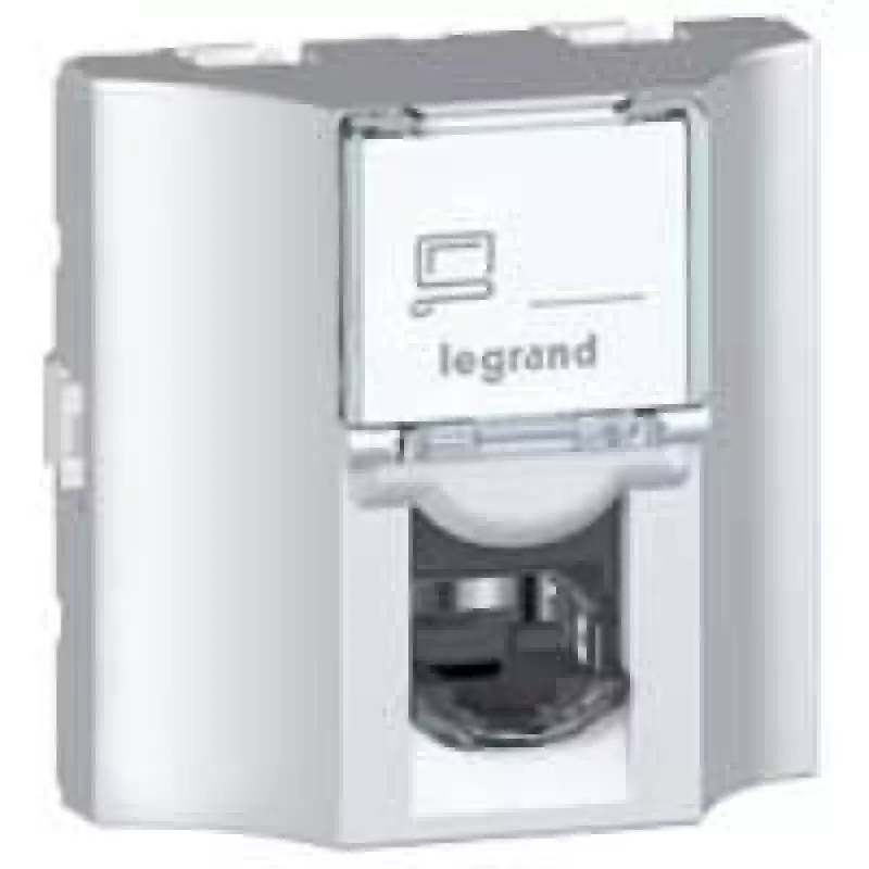 Розетка информационная Legrand Mosaic (белый) Розетка информационная Legrand Mosaic (белый)